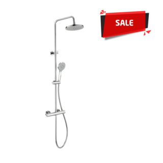 Strata Round Thermostatic Rain Shower