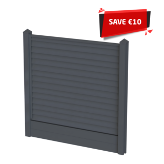 Satus Standard Bullet Nose Fence Panel Pack 1800mm Anthracite Grey