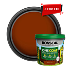 Ronseal One Coat Shed & Fence Medium Oak 5L