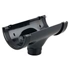 Kalsi Half-Round Black Gutter Running Outlet