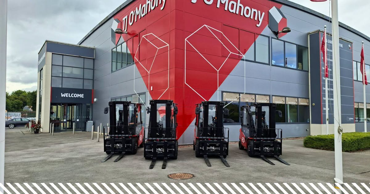 Electric forklifts at TJ O'Mahony Prosperous branch